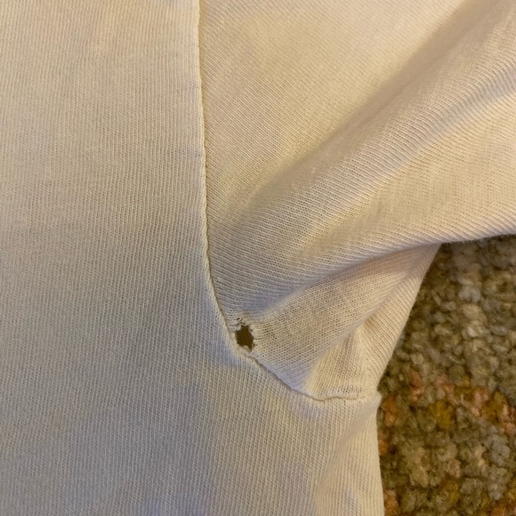 Kansas Jayhawks 1997 1,000 Points Club Hanes Size XL Color White-Flaws - Picture 4 of 8